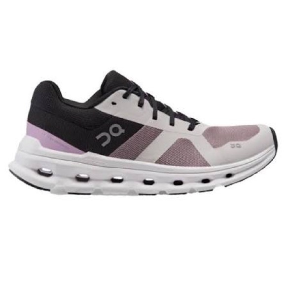 On Running Women's Black and Purple Sneakers - Picture 1 of 11